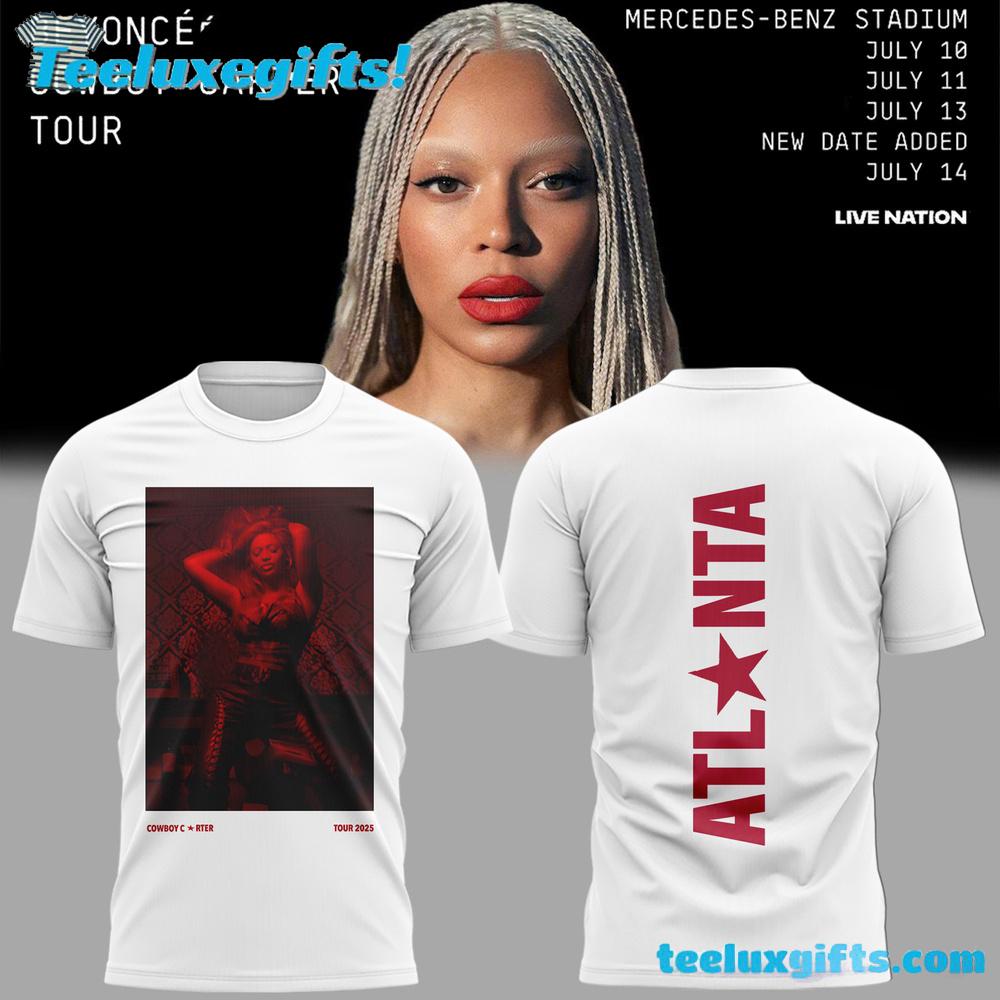 Beyonce Cowboy Carter Tour Atlanta 2025 White 3D Shirt