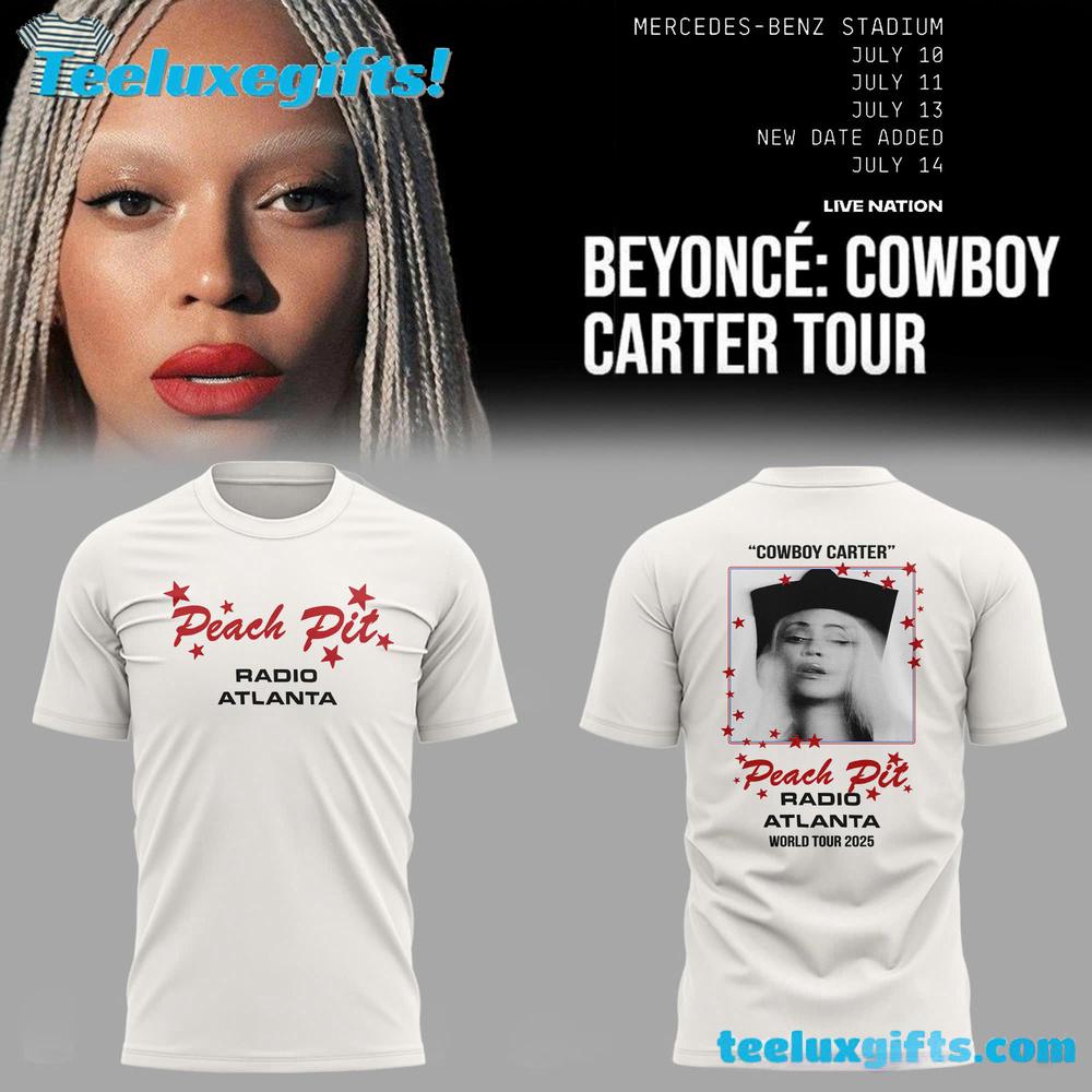 Beyonce Cowboy Carter Tour Atlanta 2025 White Shirt