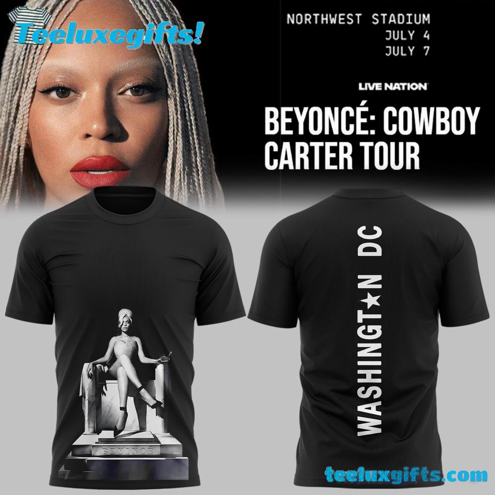Beyonce Cowboy Carter Tour Washington DC 2025 Black Shirt