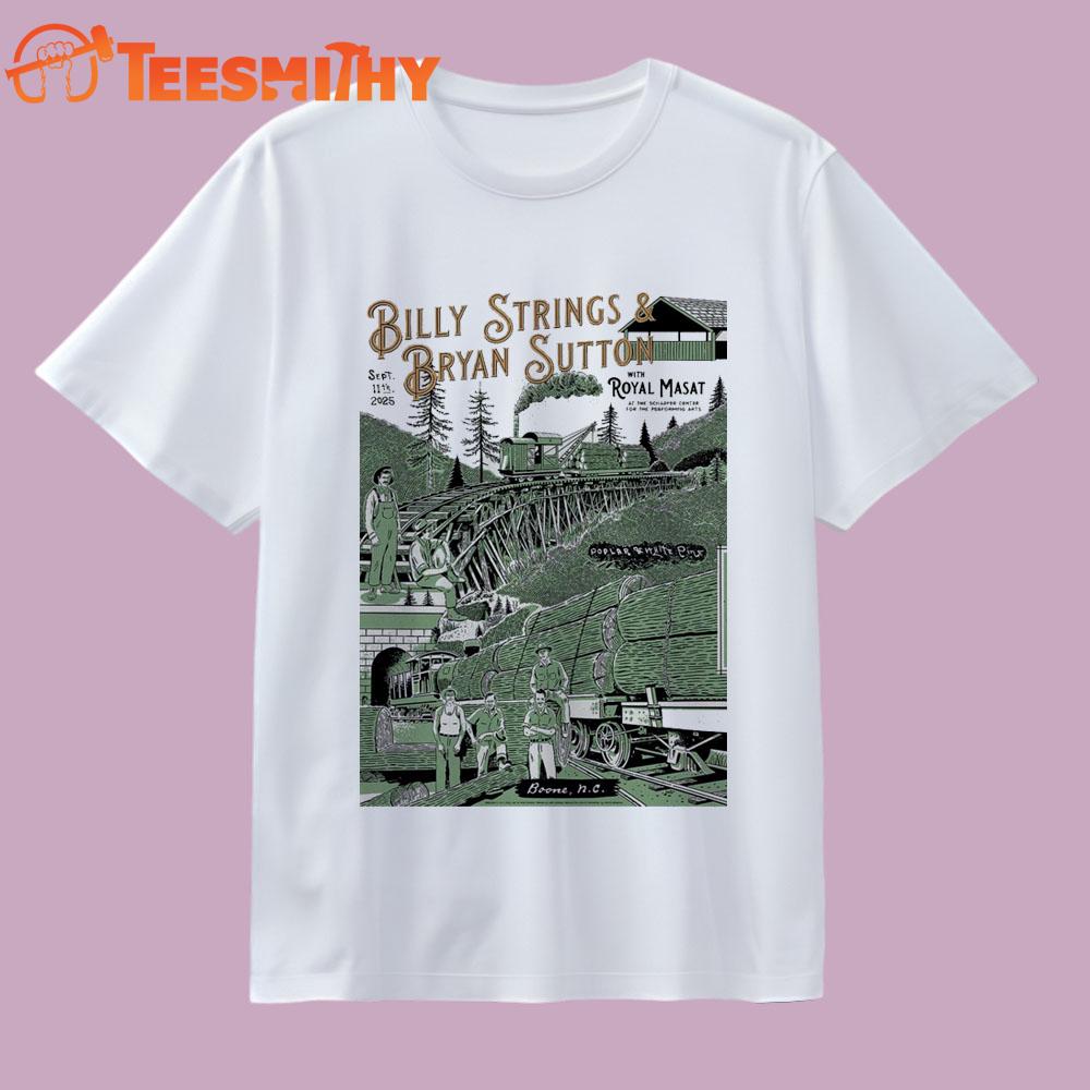 Billy Strings & Bryan Boone, NC Concert Sep 11 2025 New T Shirt