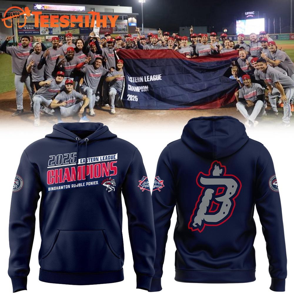 Binghamton Rumble Ponies 2025 Eastern League Champions Hoodie