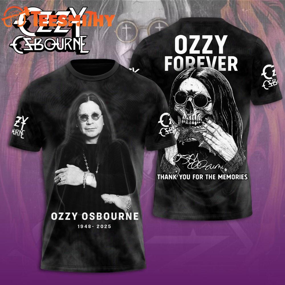 Black Sabbath X Ozzy Osbourne 2025 3D Shirt