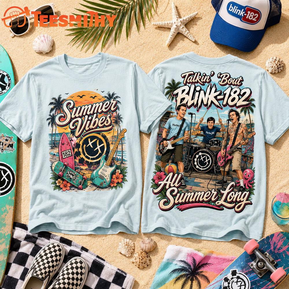 Blink 182 2026 Summer Vibes Special New 3D Shirt