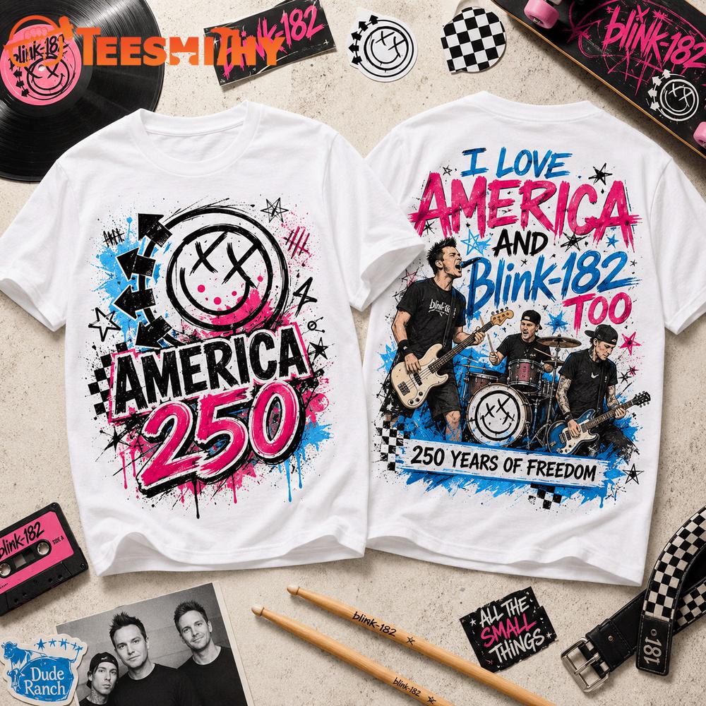 Blink 182 250 Years Of Freedom 3D Shirt