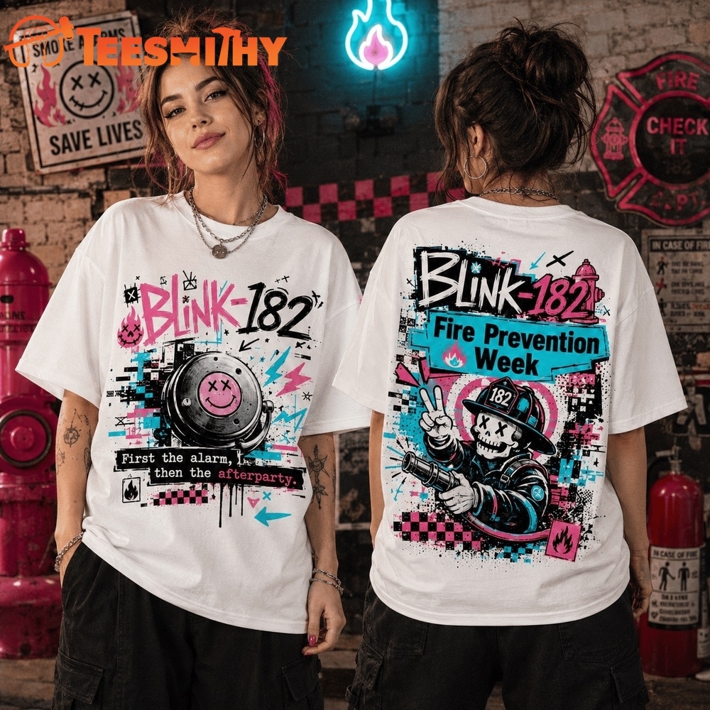 Blink 182 Fire Prevention Week Pop Punk 3D Shirt