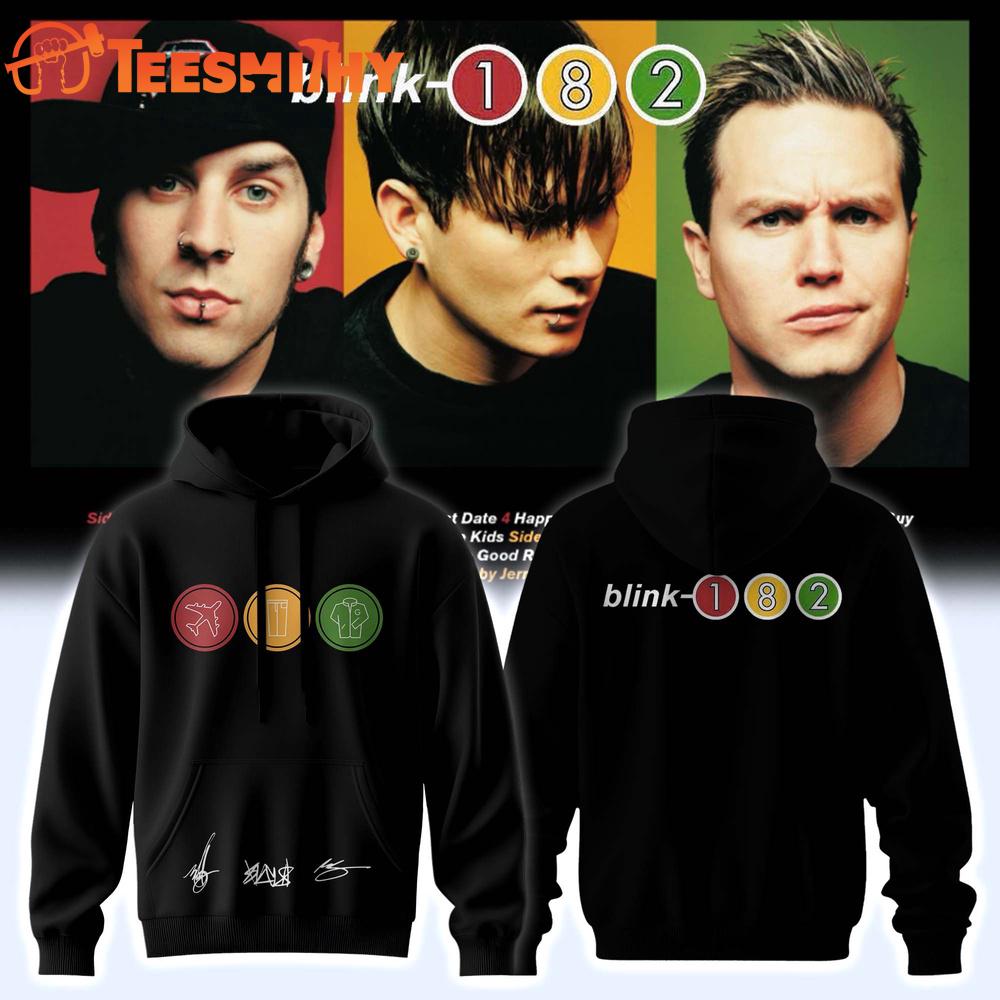 Blink-182 25th Anniversary Signature Collection Black Hoodie