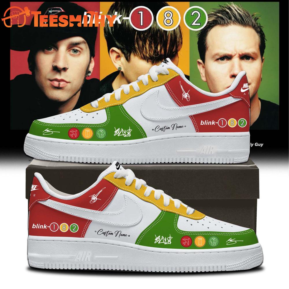 Blink-182 25th Anniversary Signature Collection Limited Edition Air Force 1 Shoes Sneaker