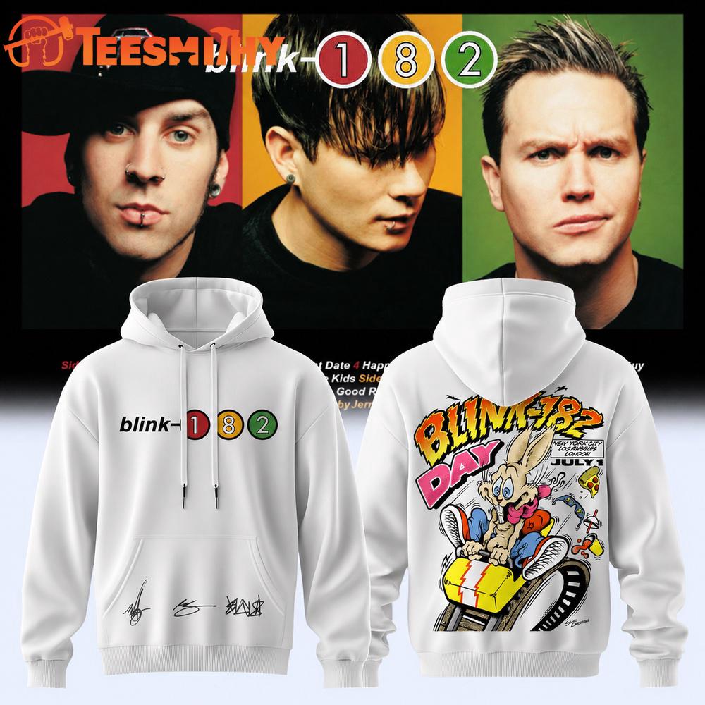 Blink-182 25th Anniversary Signature Collection New Design Hoodie