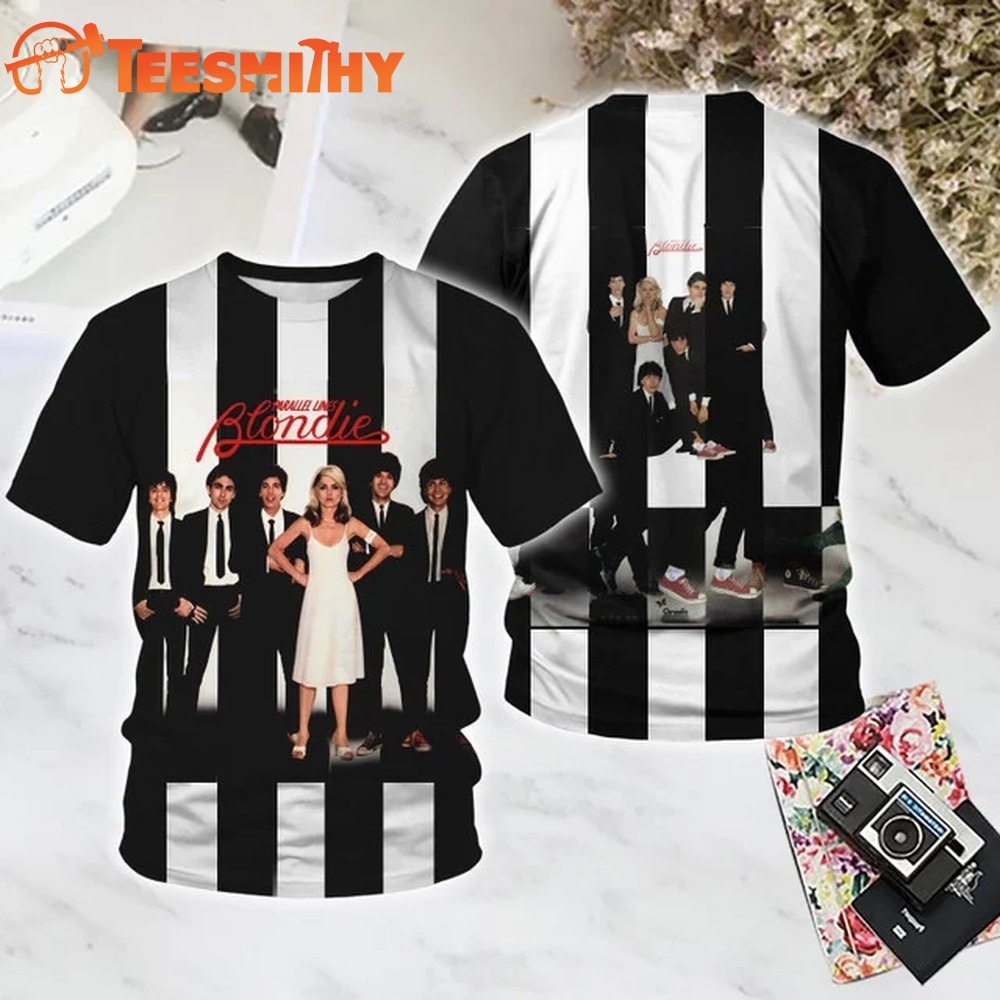 Blondie Parallel Lines All Over Print T Shirt