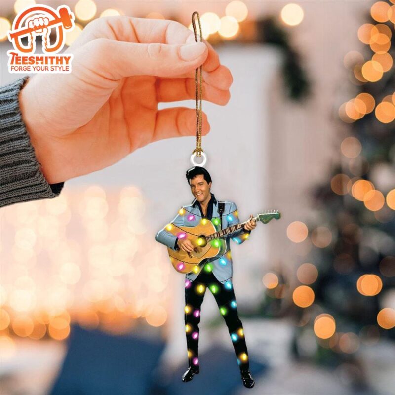 Blue Suit Elvis Acrylic Ornament