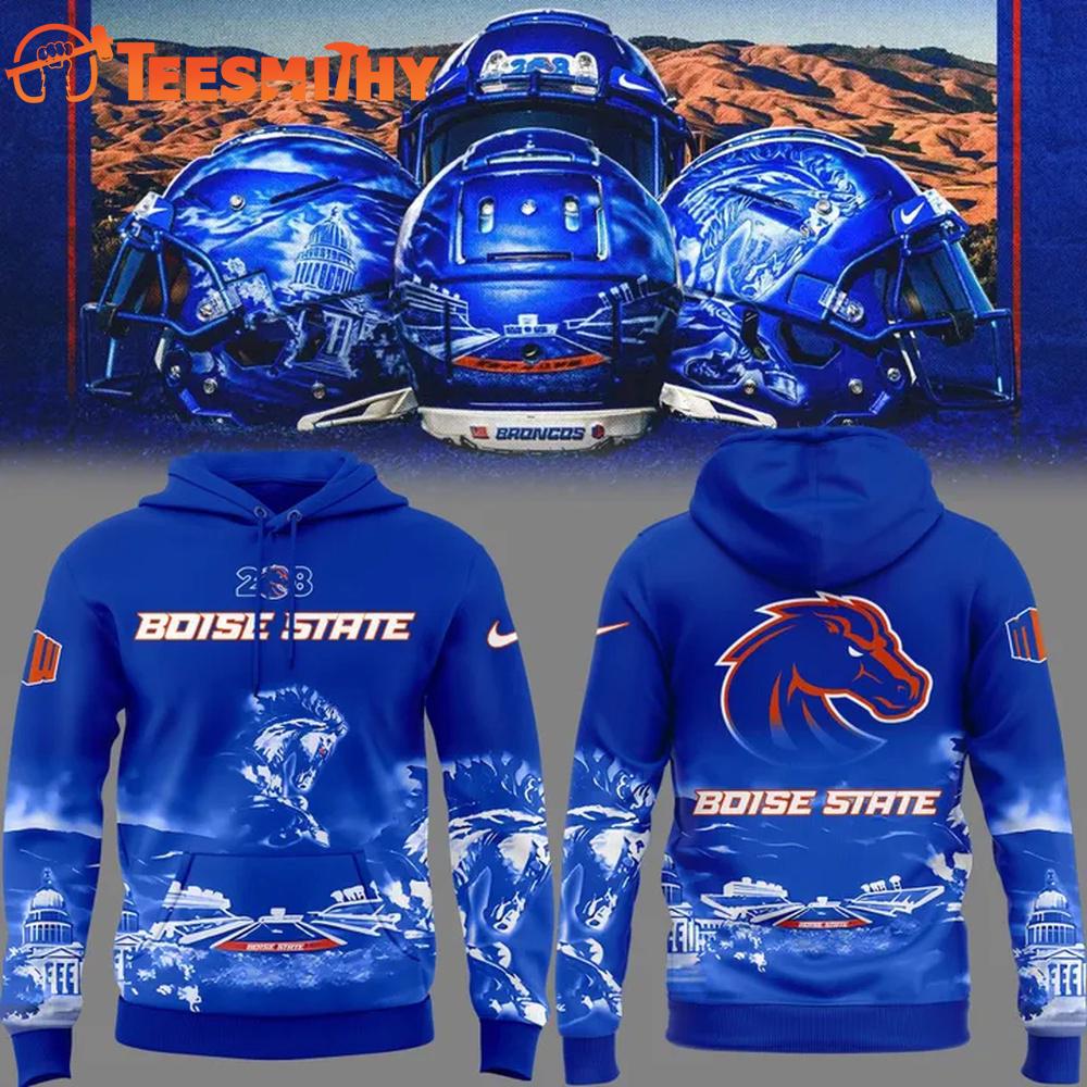 Boise State Broncos Football The Blue and the State of Idaho Special Edition 2025 Hoodie