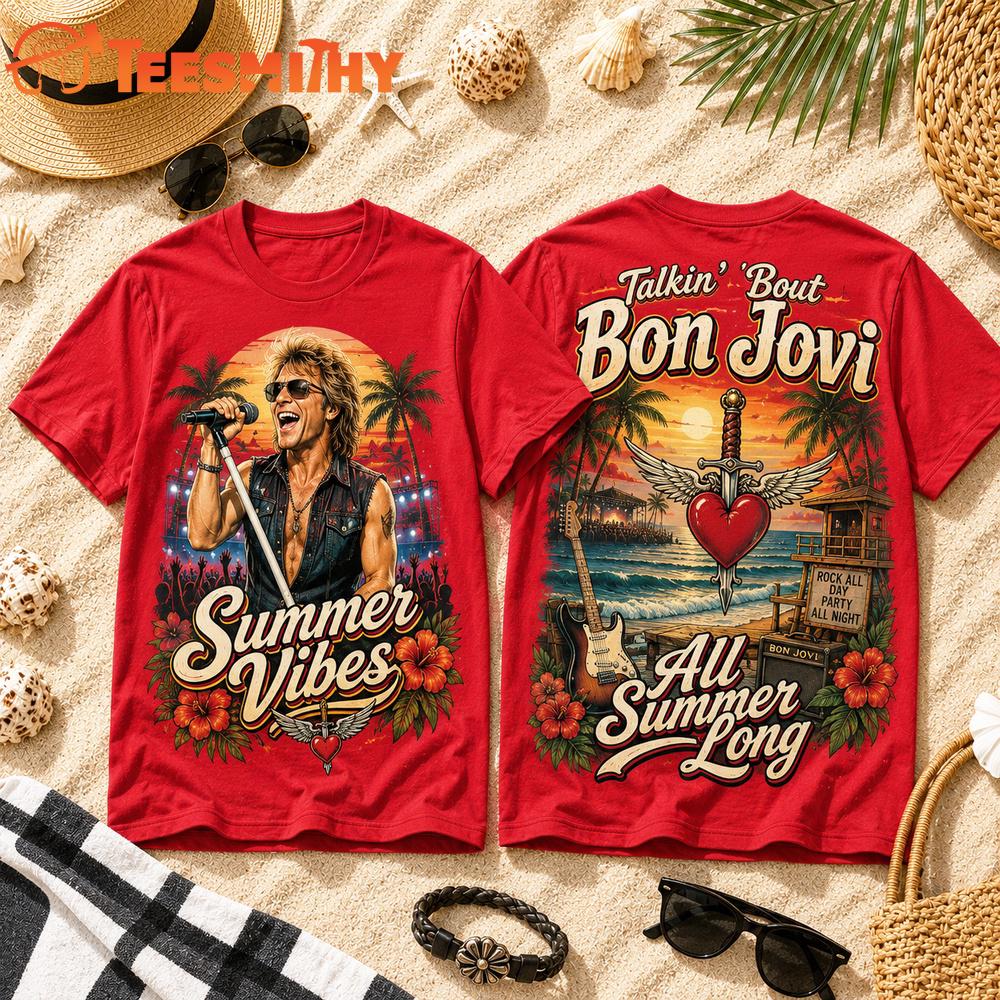 Bon Jovi 2026 Summer Vibes Special New 3D Shirt