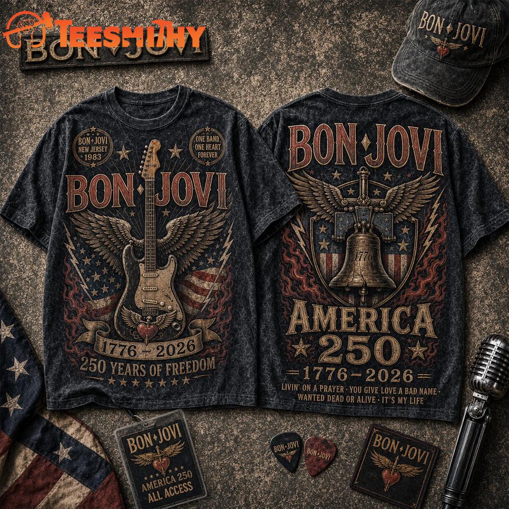 Bon Jovi 250th Anniversary of America 2026 T Shirt