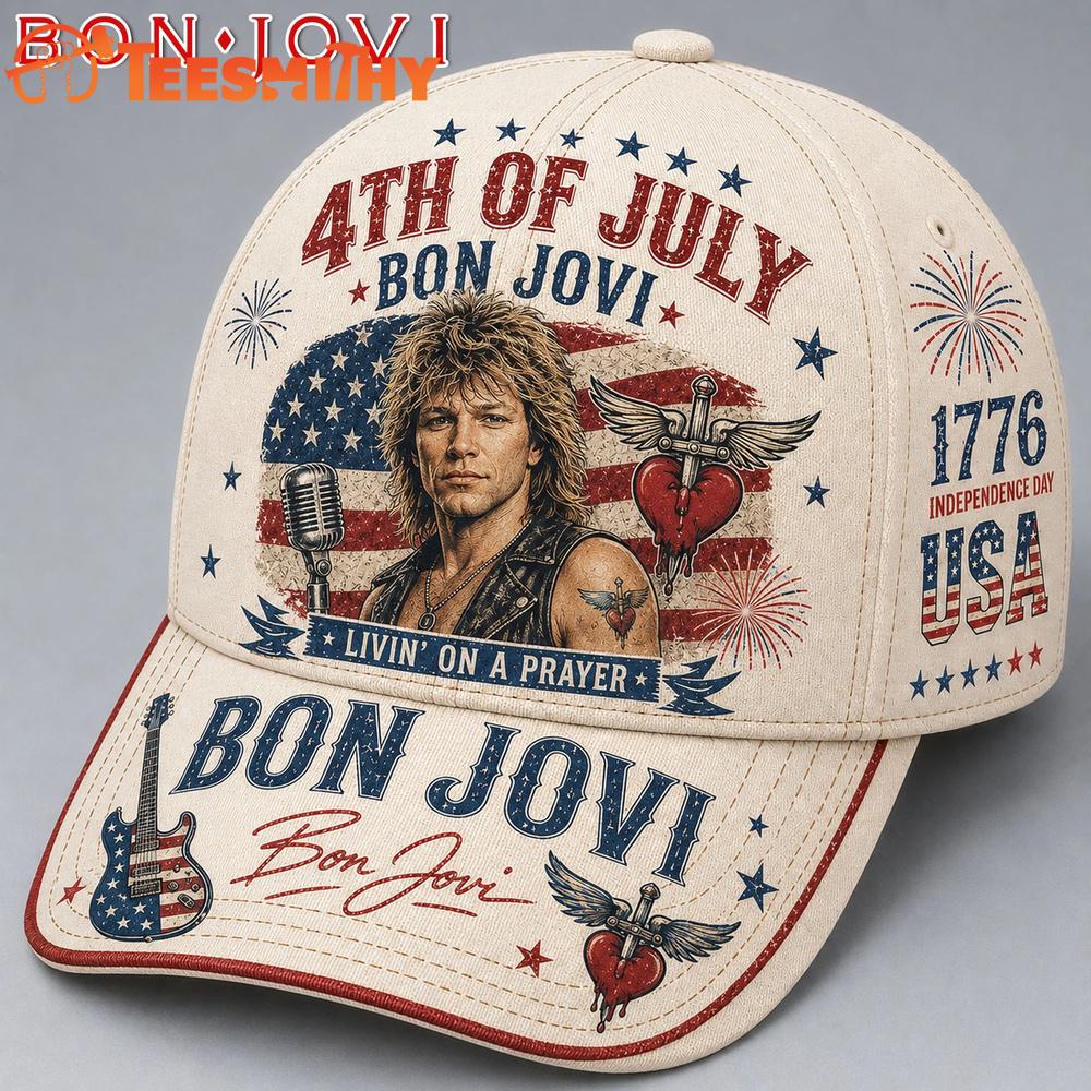 Bon Jovi 4th of July American Legend Baseball Cap