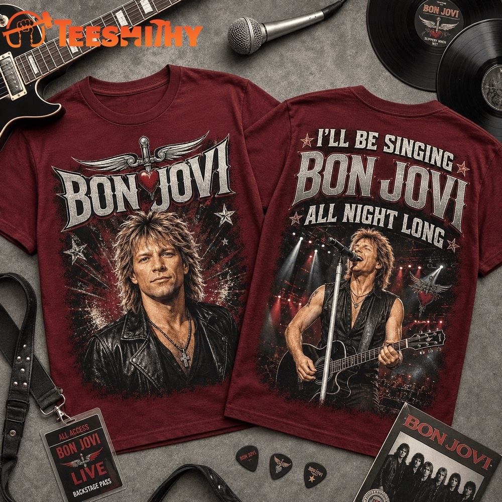 Bon Jovi All Night Long 3D Graphic Shirt