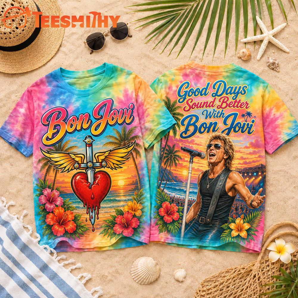 Bon Jovi Good Days Summer Vibes 3D Shirt