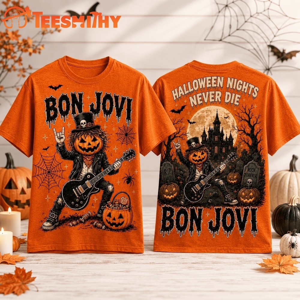 Bon Jovi Halloween Nights Never Die 3D Shirt