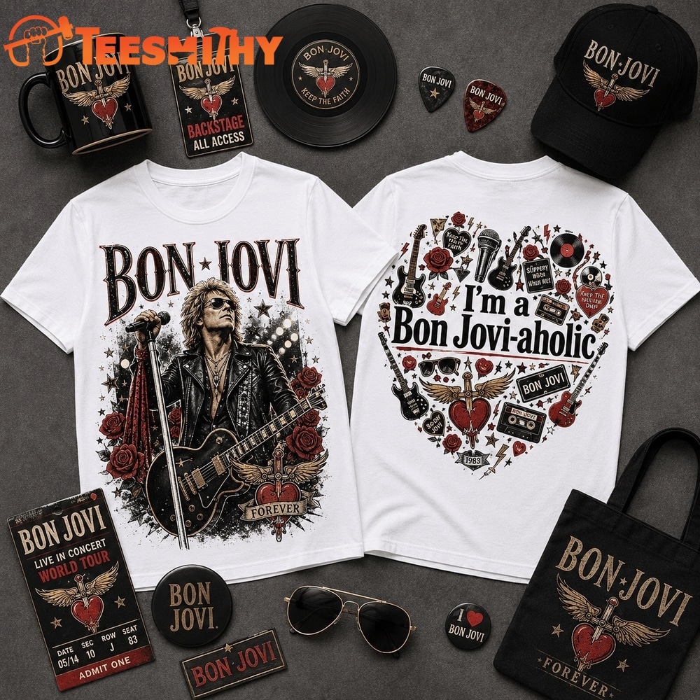 Bon Jovi Hard Rock Legend Graphic 2026 T Shirt