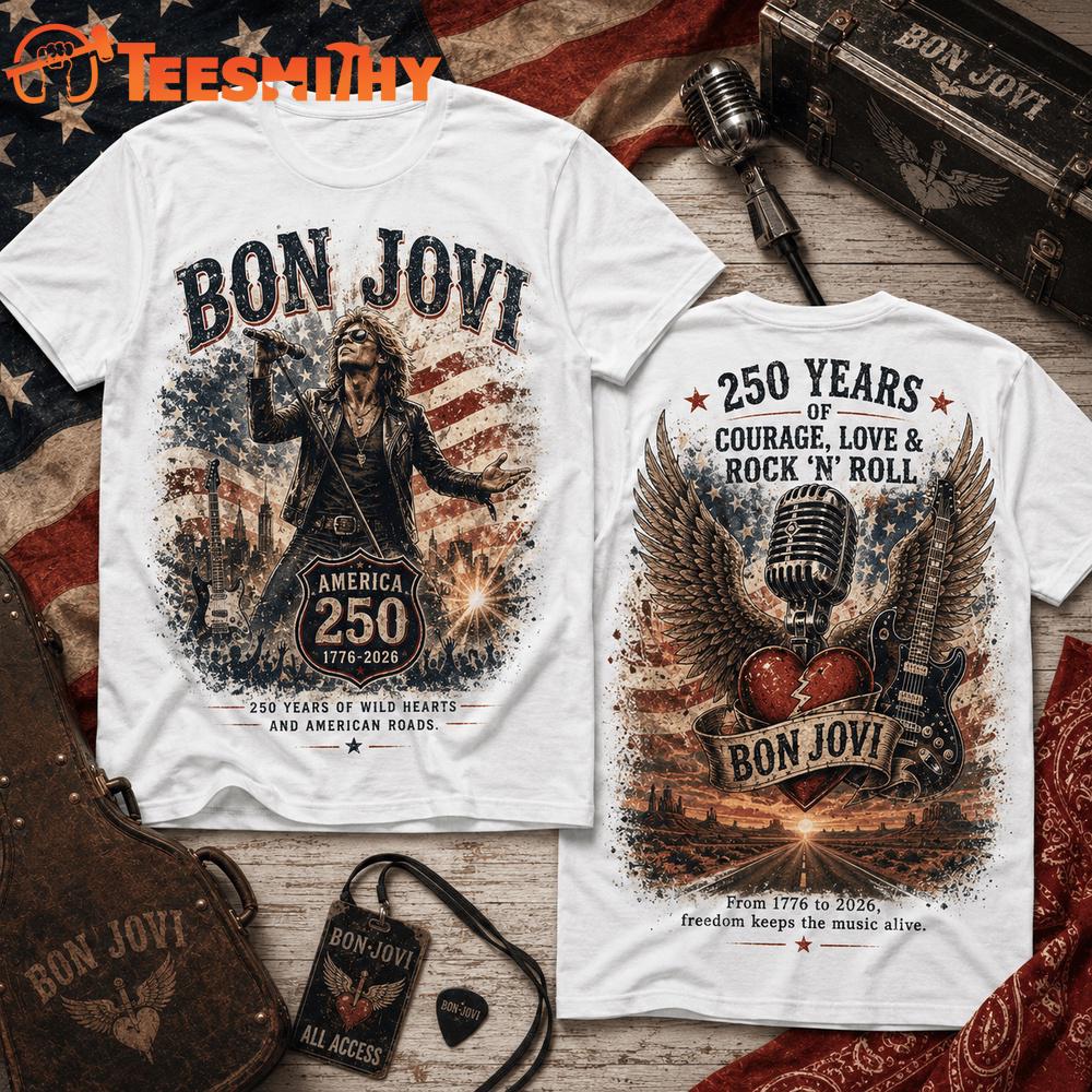 Bon Jovi Liberty 250 Years of America 3D Shirt