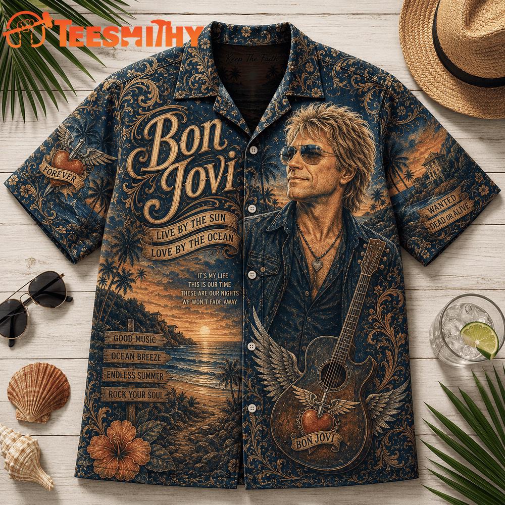 Bon Jovi Music Graphic 2026 Summer Hawaiian Shirt