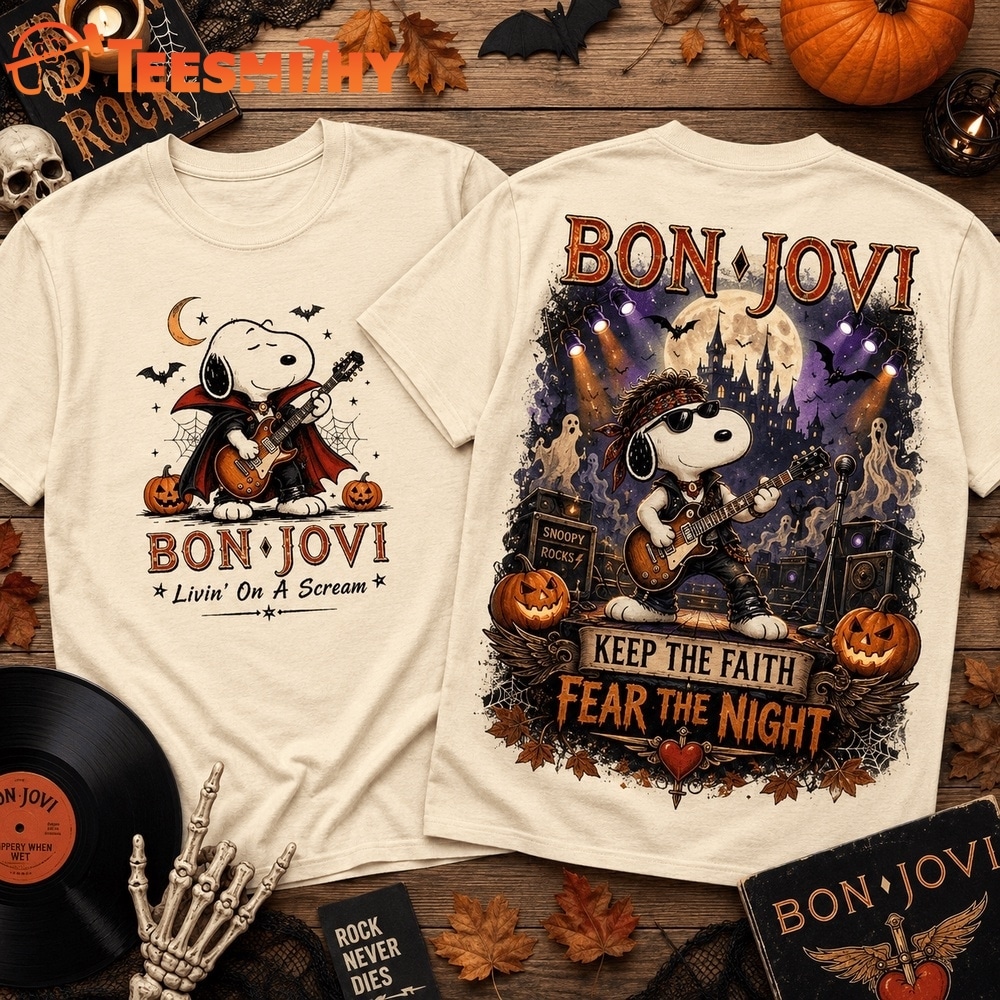 Bon Jovi Spooky Concert Graphic 3D Shirt