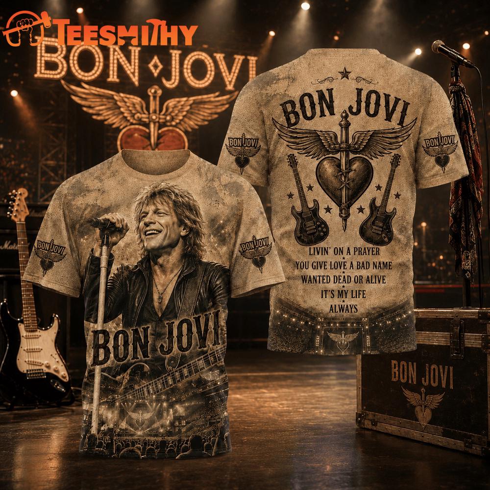 Bon Jovi Timeless Music Icon 3D Shirt