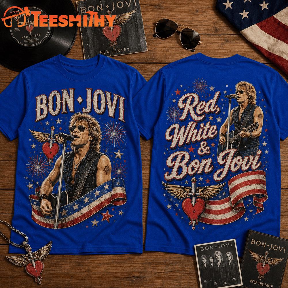Bon Jovi Vintage Celebration Limited Edition 3D Shirt