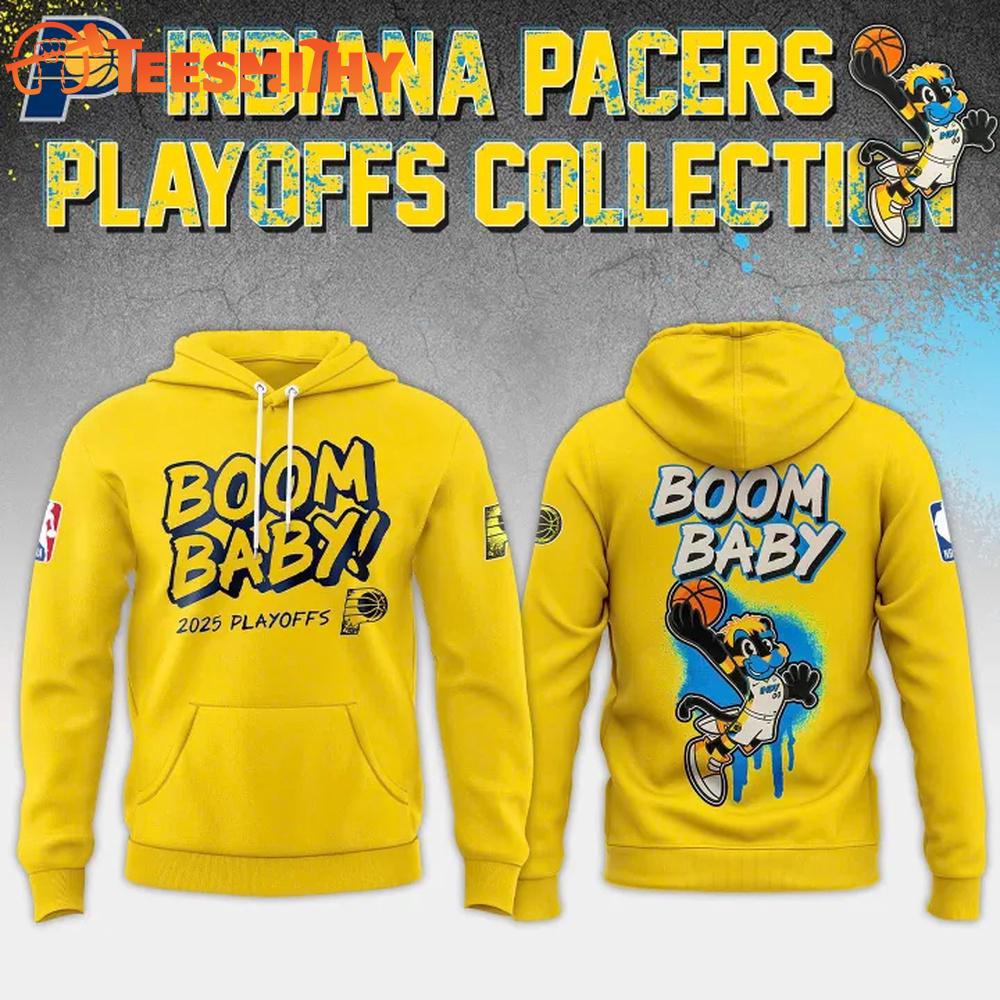 Boom Baby Indiana Pacers 2025 NBA Playoff Hoodie