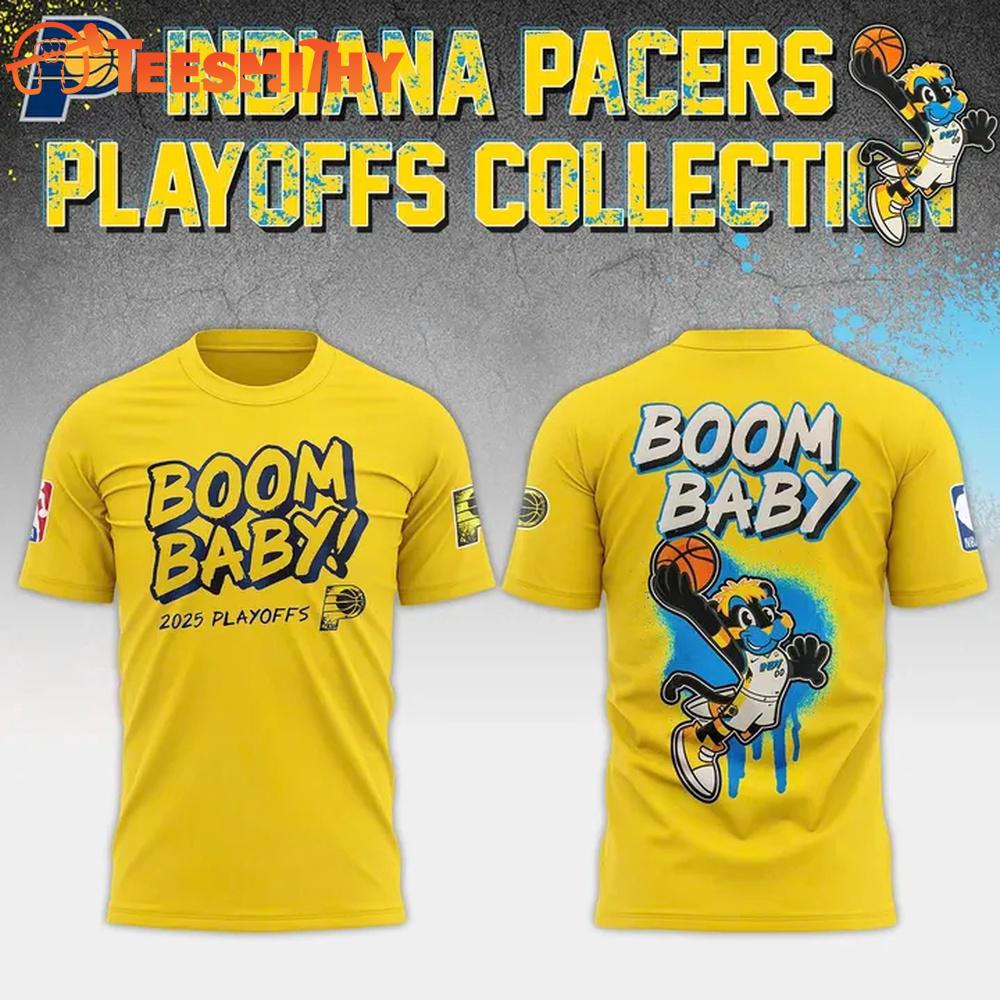 Boom Baby Indiana Pacers 2025 NBA Playoff T Shirt