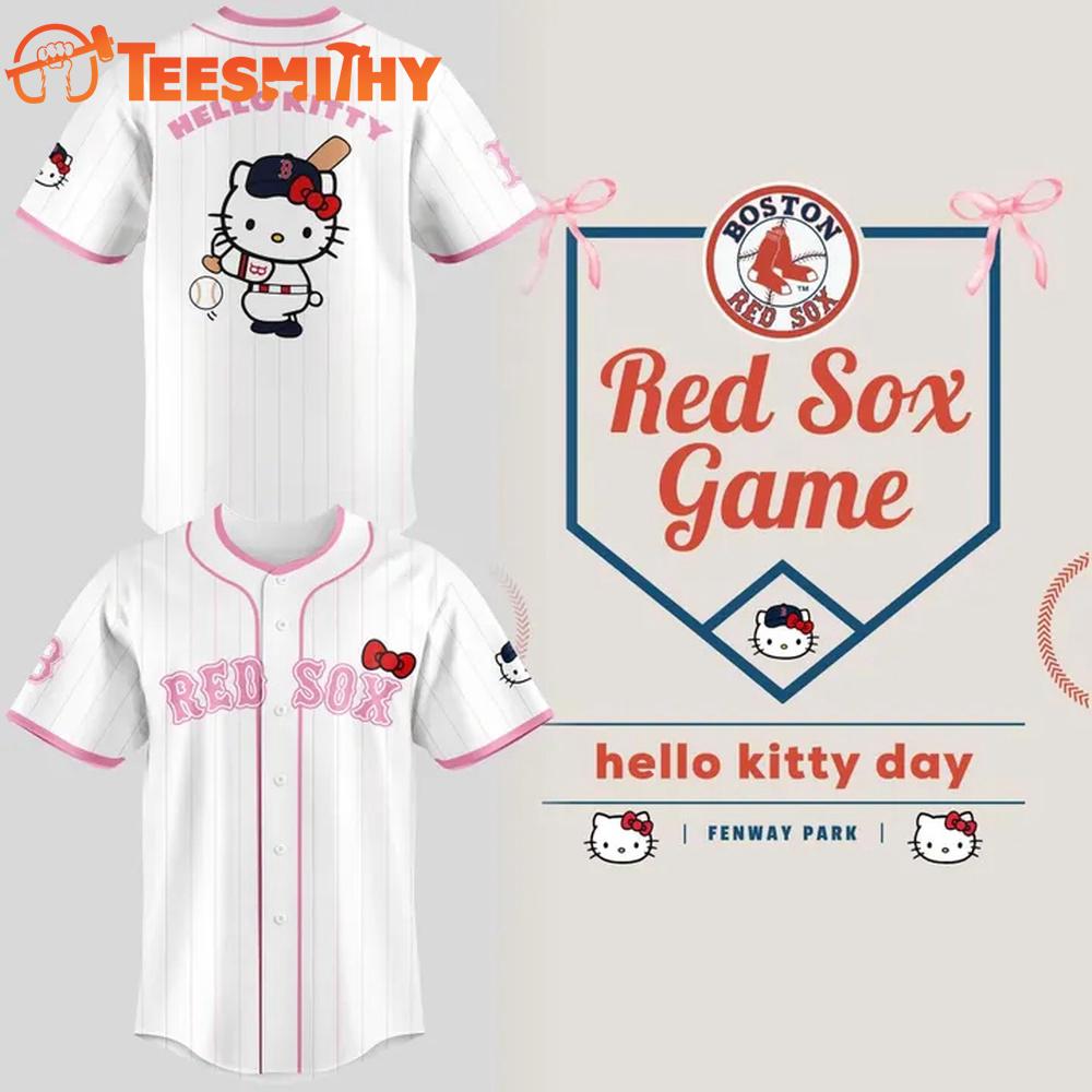 Boston Red Sox 2026 Hello Kitty Day Limited Edition Baseball Jersey