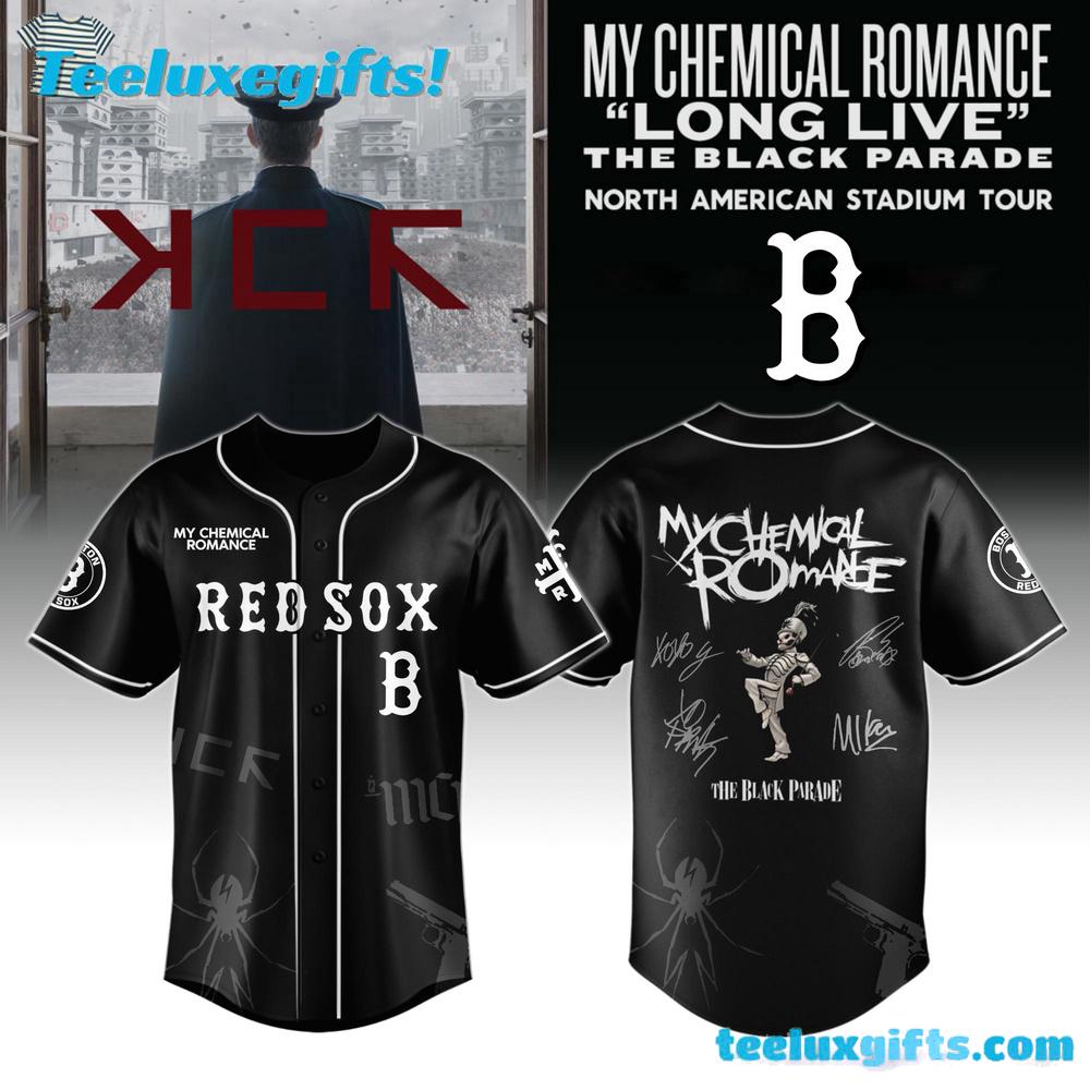Boston Red Sox My Chemical Romance Long Live The Black Parade North American Stadium Tour 2025 Baseball Jersey