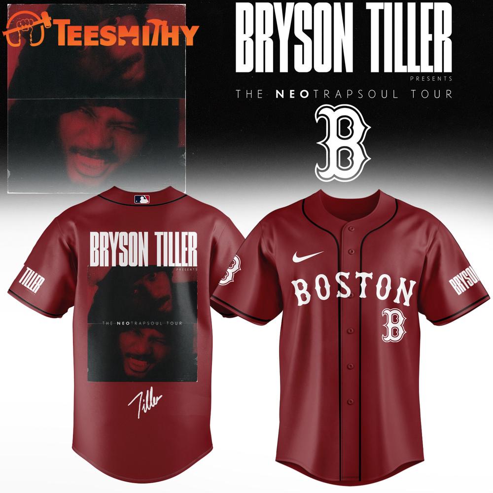 Boston Red Sox x Bryson Tiller The Neo Trapsoul Tour Signature 2026 Baseball Jersey