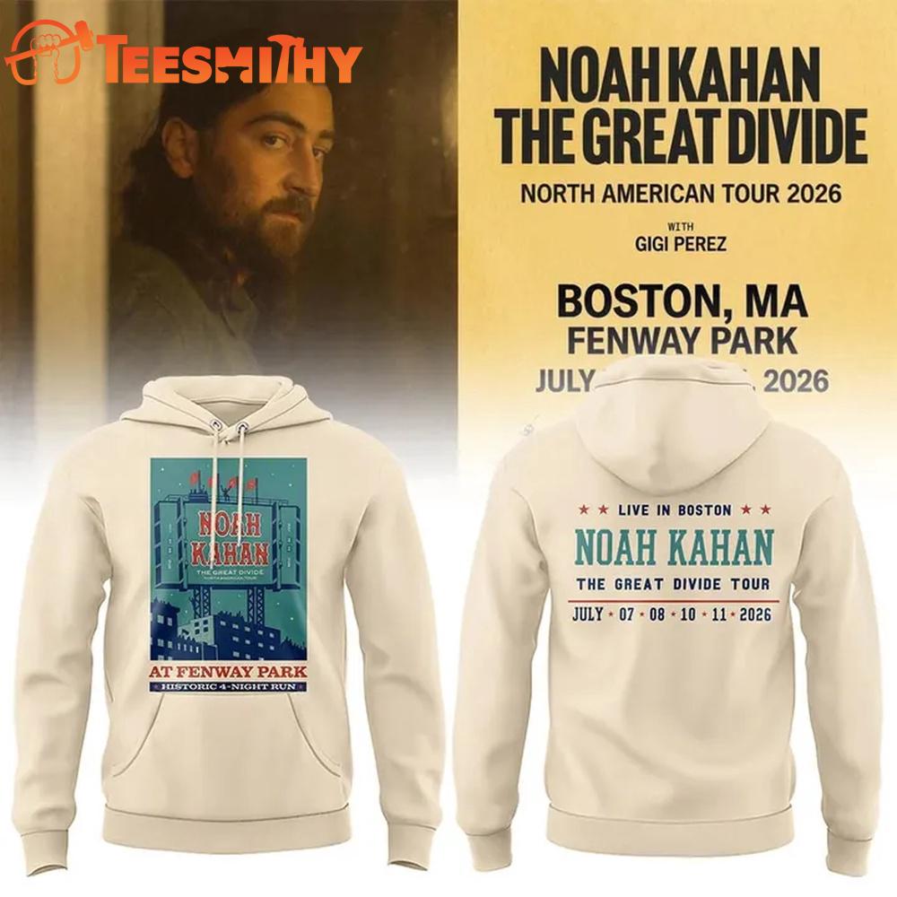 Boston Red Sox x Noah Kahan The Great Divide Tour 2026 Limited Edition Hoodie