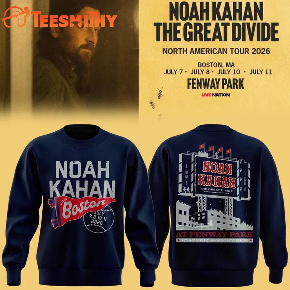 Boston Red Sox x Noah Kahan The Great Divide Tour 2026 Navy Sweatshirt