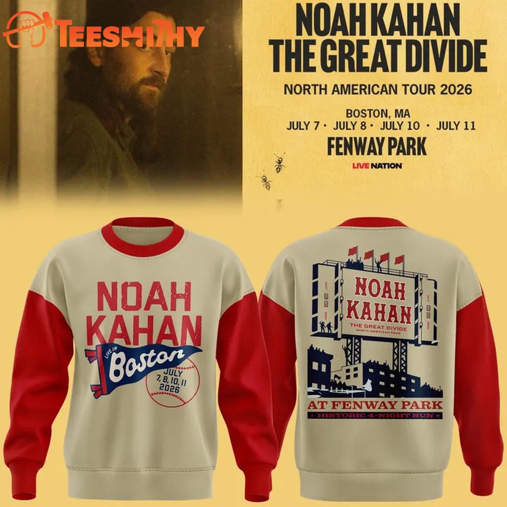 Boston Red Sox x Noah Kahan The Great Divide Tour 2026 Sweatshirt