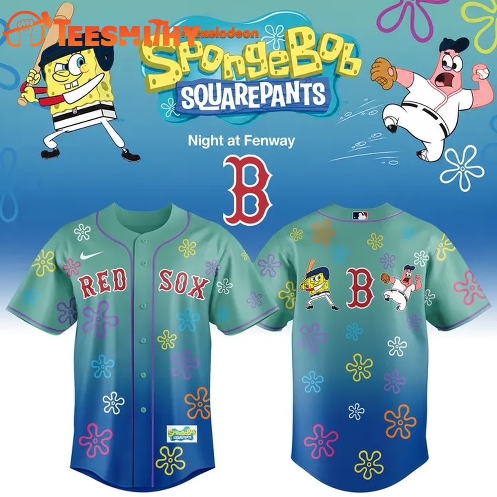Boston Red Sox x SpongeBob SquarePants Night at Fenway 2026 Baseball Jersey