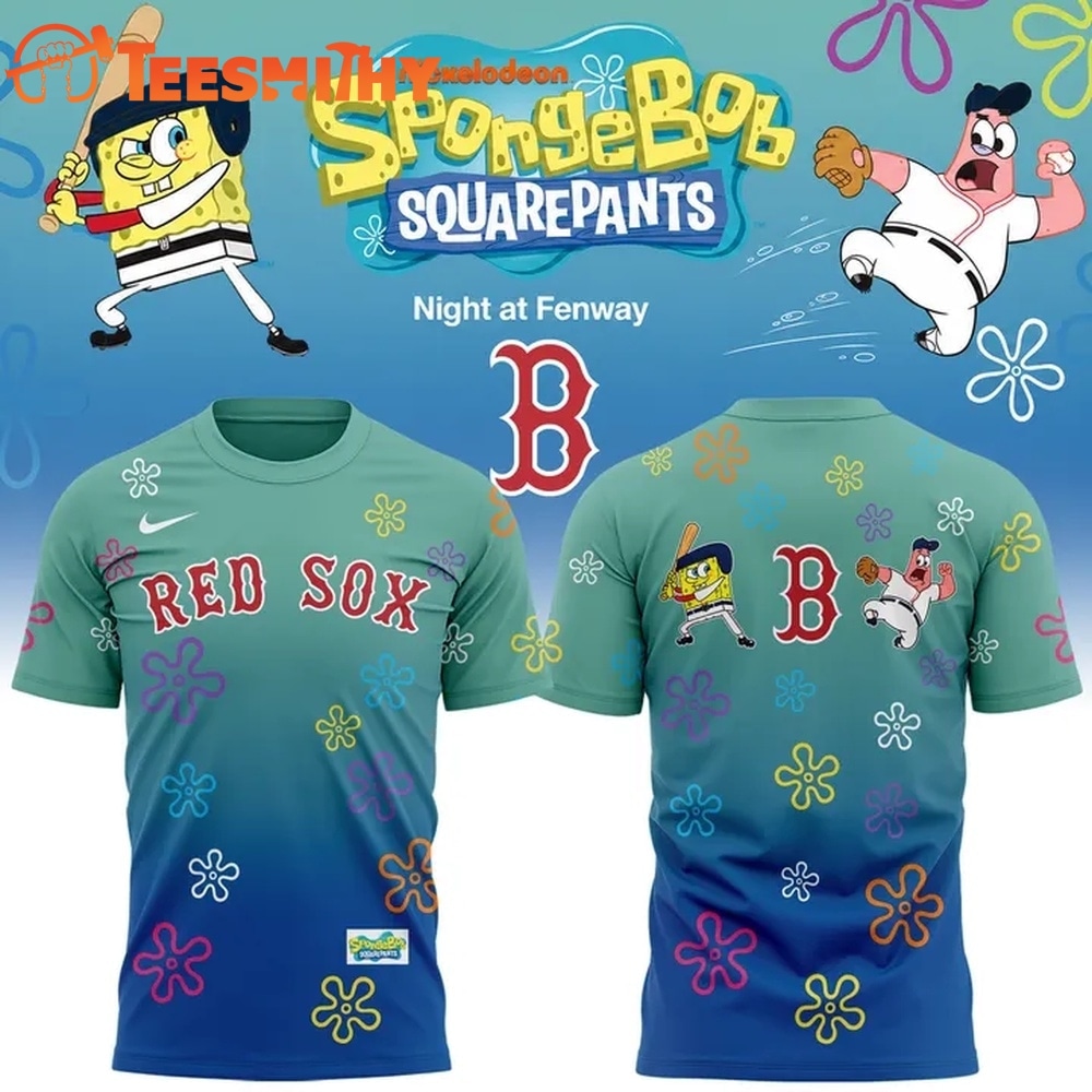 Boston Red Sox x SpongeBob SquarePants Night at Fenway 2026 T Shirt
