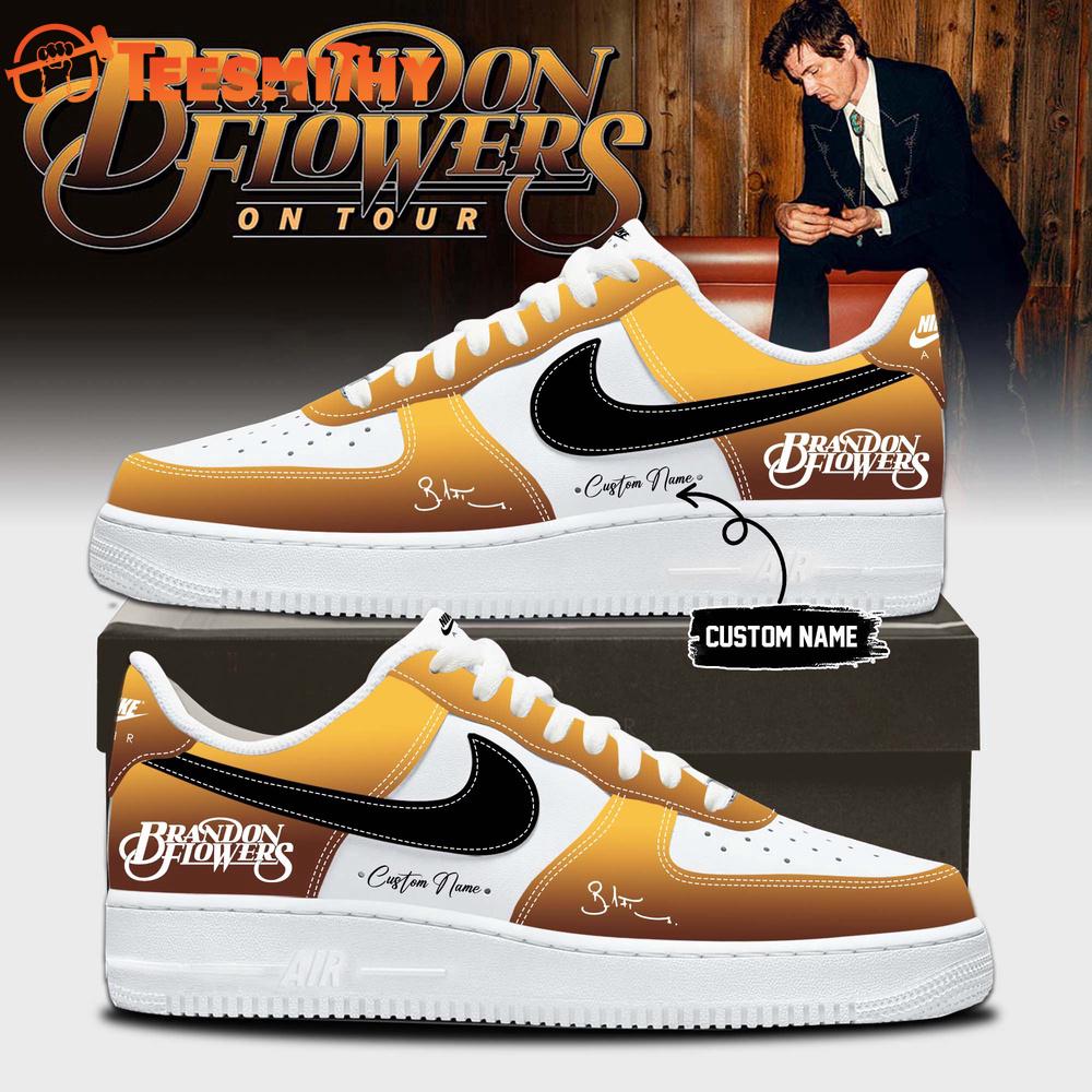 Brandon Flowers On Tour 2026 Limited Edition Signature Air Force 1 Shoes Sneaker