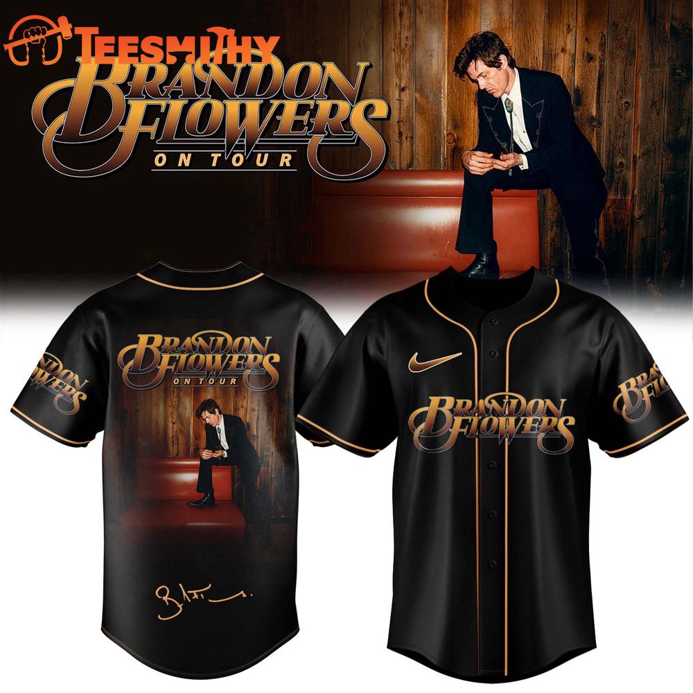 Brandon Flowers On Tour 2026 Limited Edition Signature Baseball Jersey