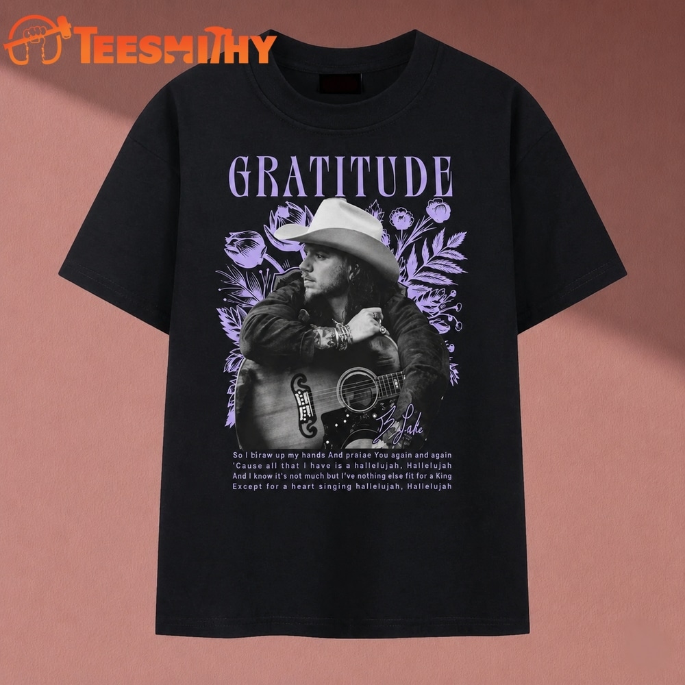 Brandon Lake Gratitude Lyric Graphic Worship Music T Shirt