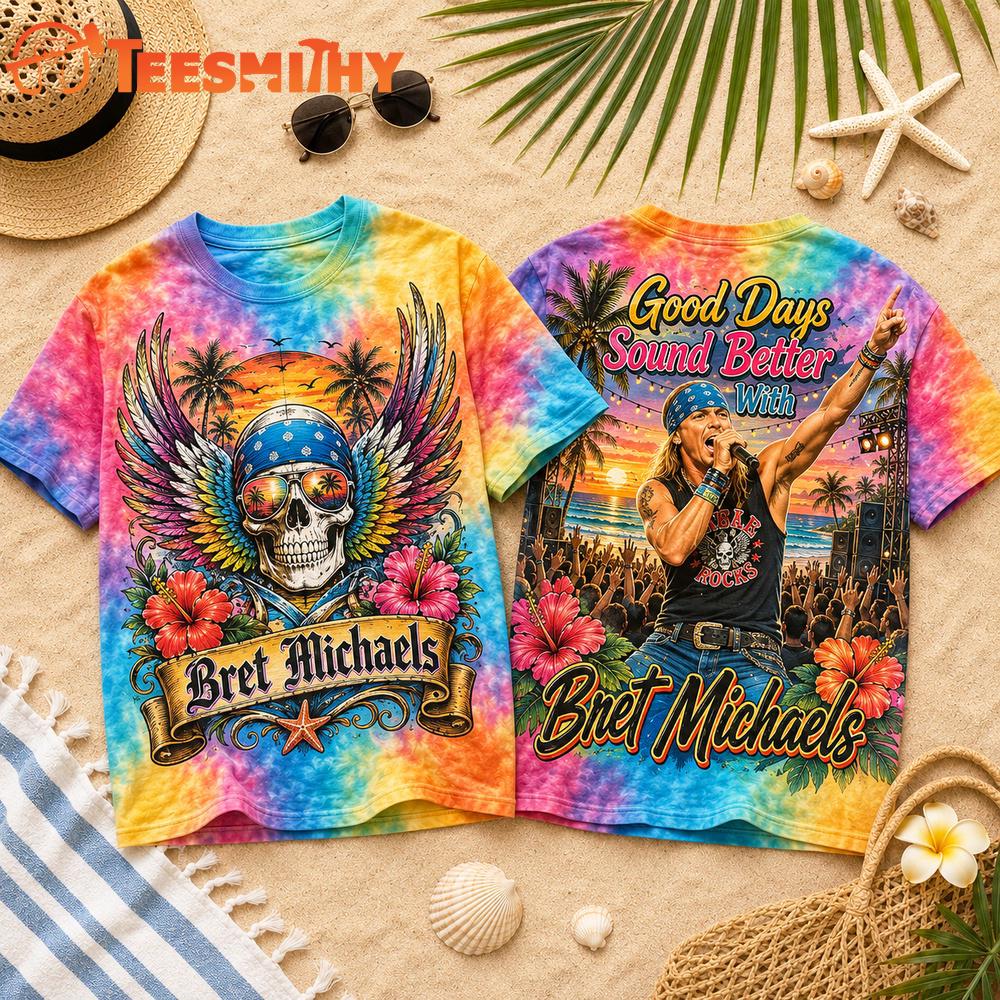 Bret Michaels Good Days Summer Vibes 3D Shirt