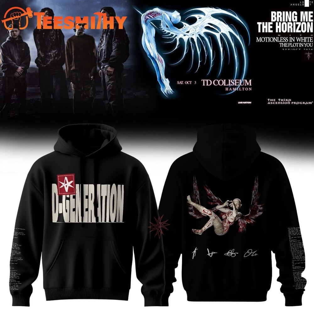 Bring Me the Horizon Music Signature 2026 Limited Edition Black Hoodie