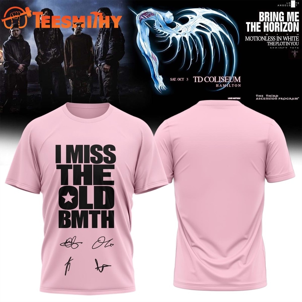 Bring Me the Horizon Music Signature 2026 Pink Design T Shirt