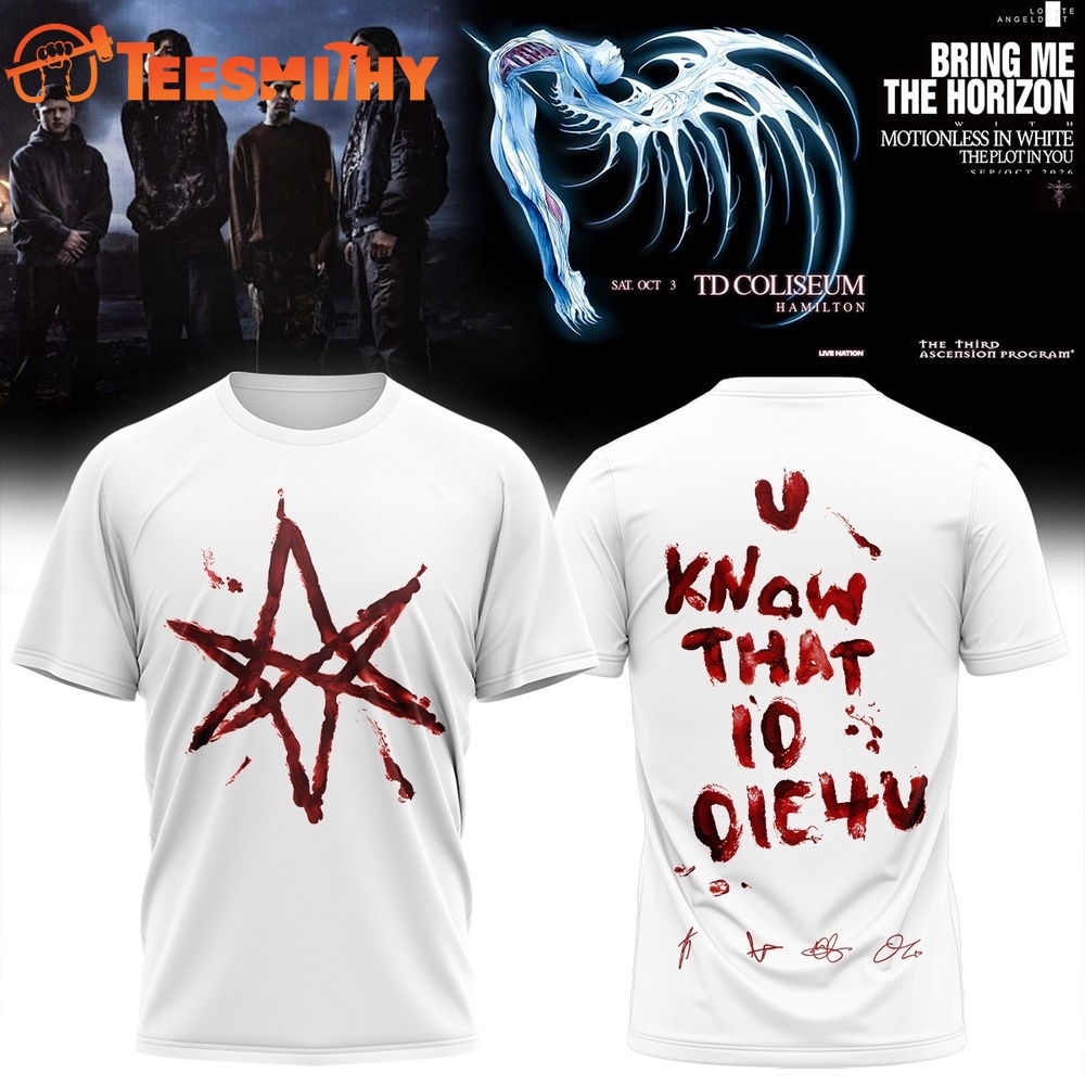 Bring Me the Horizon Music Signature 2026 White Design T Shirt