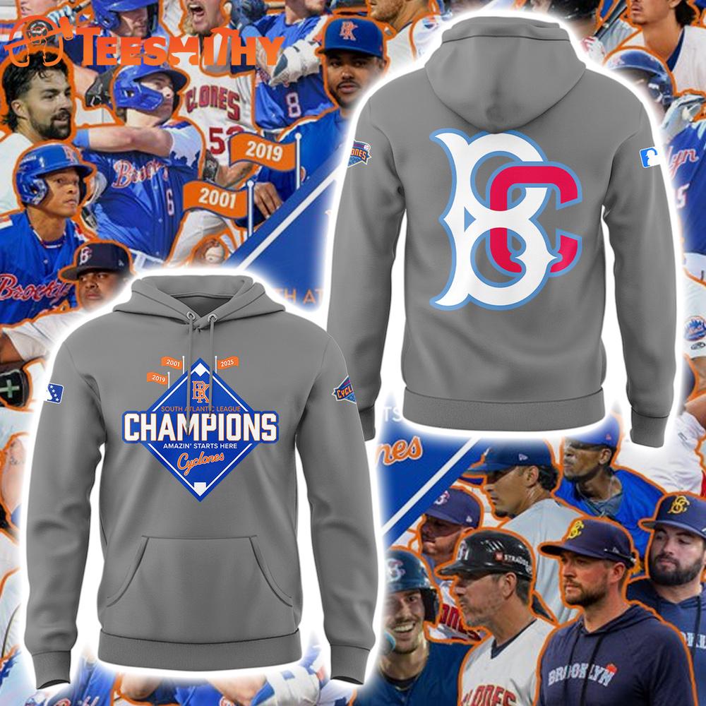 Brooklyn Cyclones South Atlantic League Champions 2025 Limited Hoodie