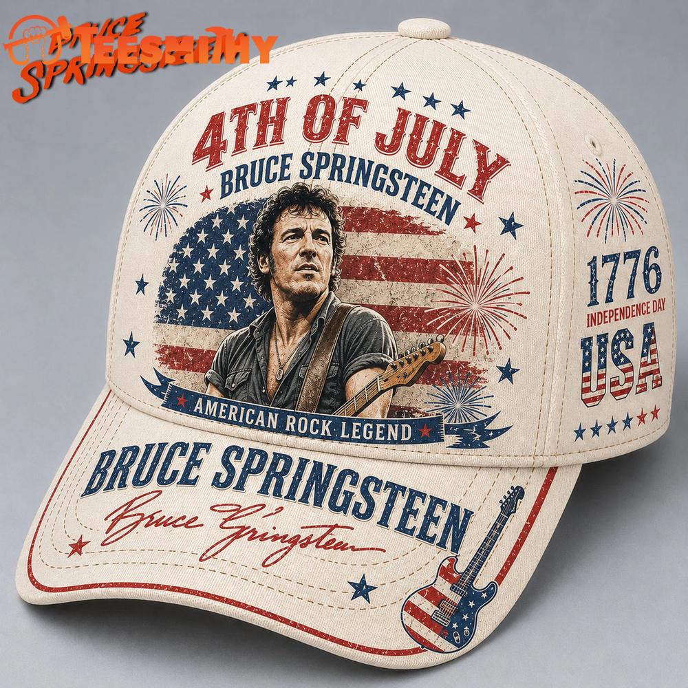 Bruce Springsteen 4th of July American Legend Baseball Cap