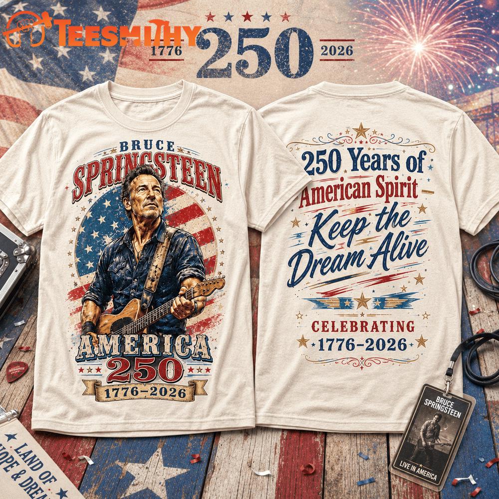 Bruce Springsteen America 250 Years 1776-2026 T Shirt