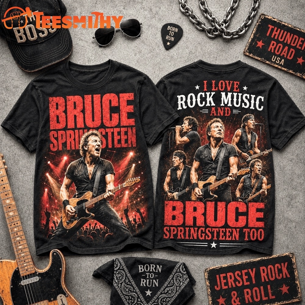Bruce Springsteen Born to Run Rock Legend T Shirt