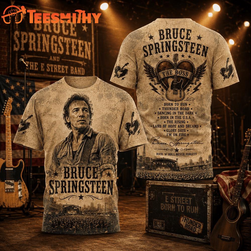 Bruce Springsteen Timeless Music Icon 3D Shirt
