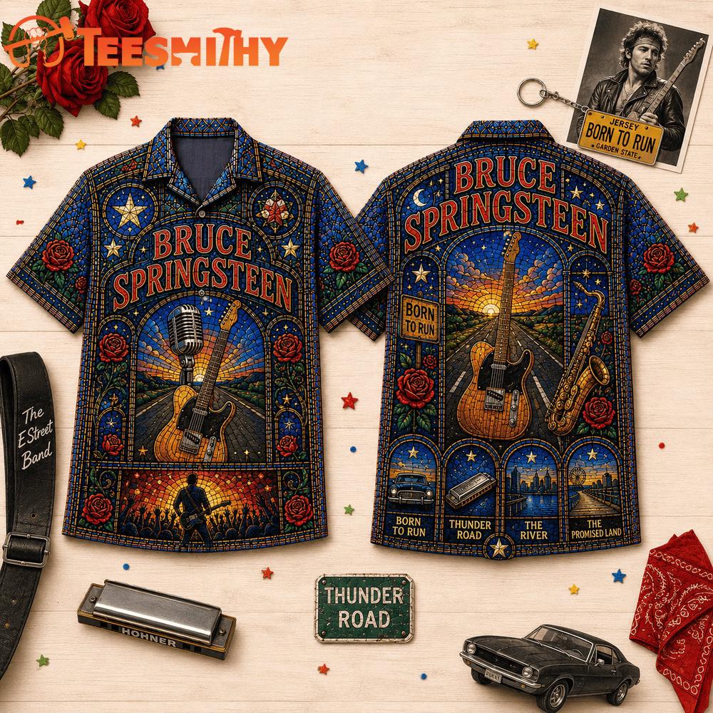 Bruce Springsteen Vintage Music Summer Hawaiian Shirt